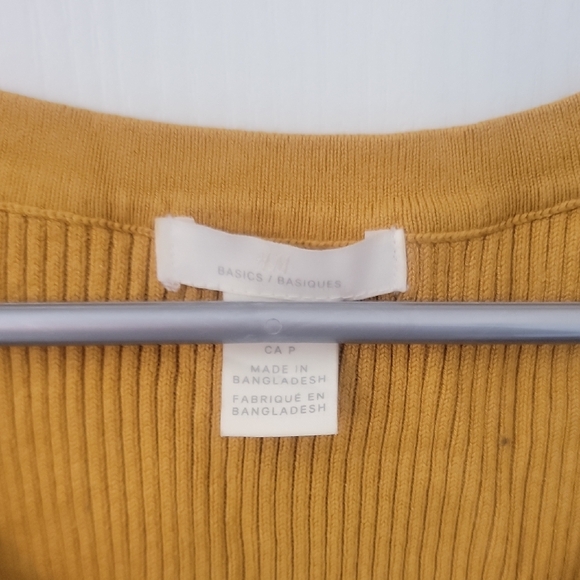 H&M Mustard Ribbed Tank Top - Picture 2 of 3